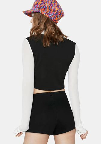 Hard Edge Hipster Crop Top