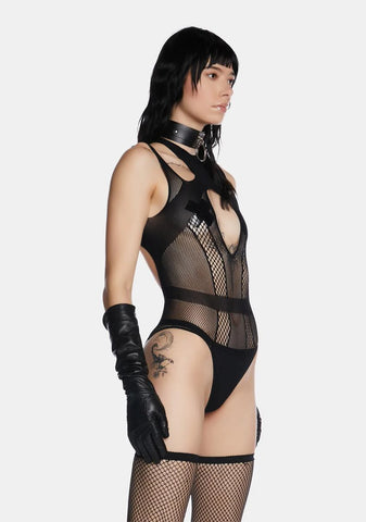 Dark Euphoria Fishnet Teddy