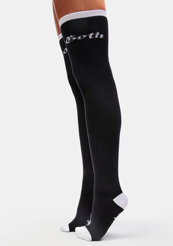 Baby Goth Knee High Socks