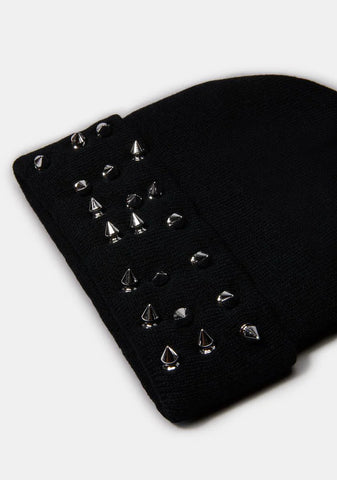 Talking With Myself Studded Beanie