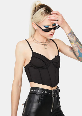 Run To Me Bustier Crop Top