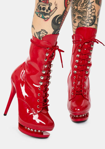 Hot Check Me Out Platform Heels