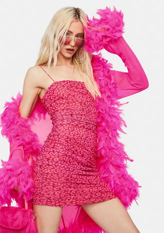 Sweet Party Animal Ruched Mini Dress