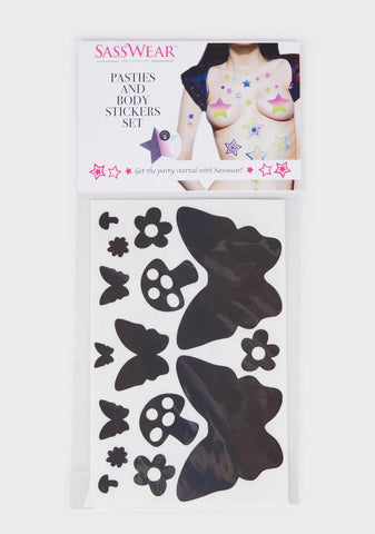 Shroom Garden Body Stickers Set