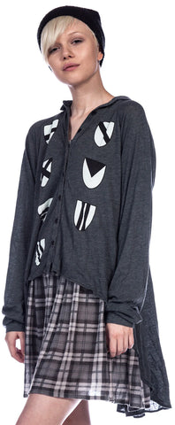 Heraldry Sunday Button Down Shirt - Black