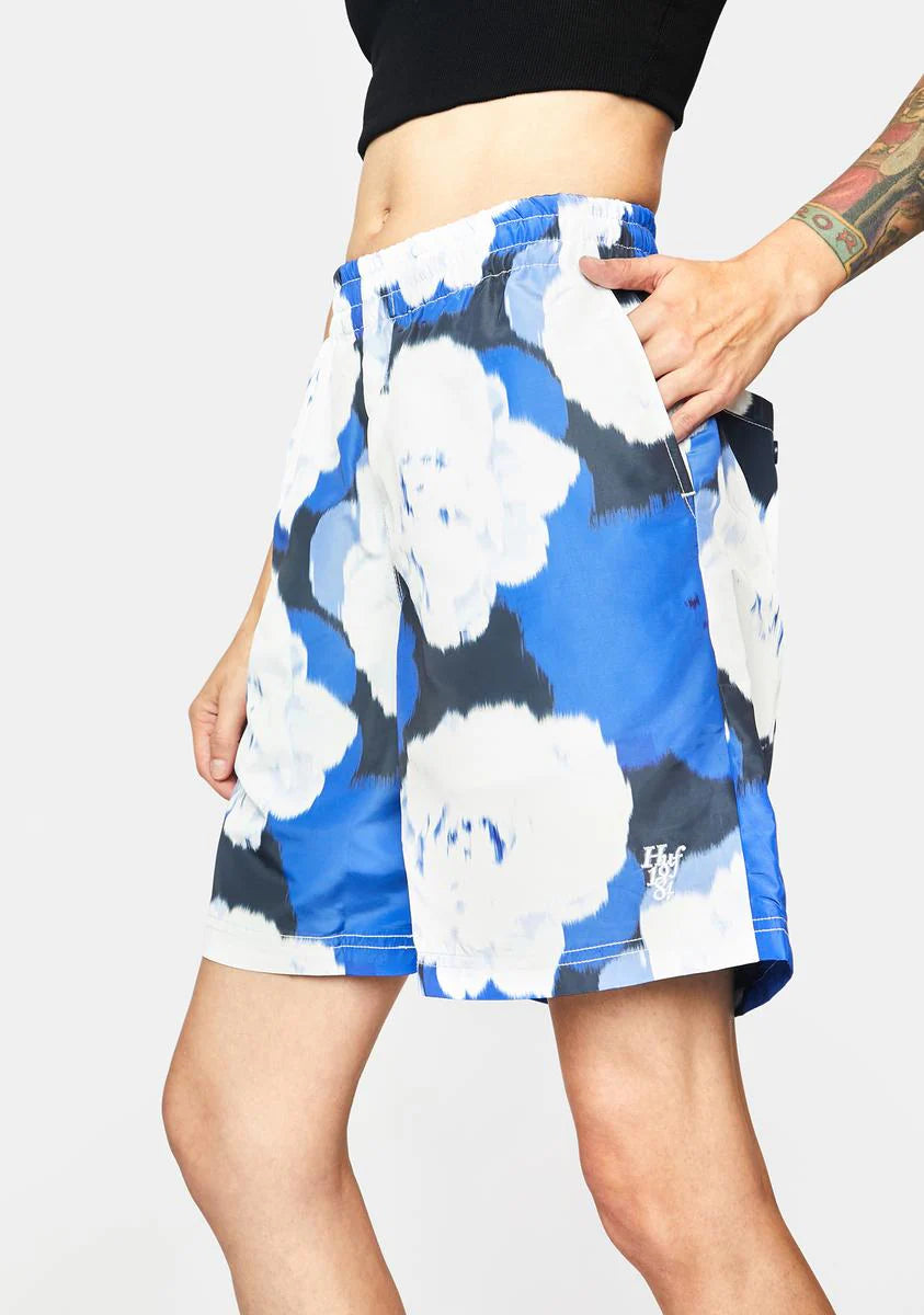 Blue Hamptons Floral Beach Shorts