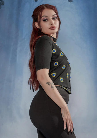 Stargaze Party Embroidered Cardigan