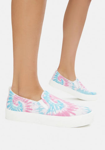 Pink Poppy Hippie Hype Slip On Sneakers
