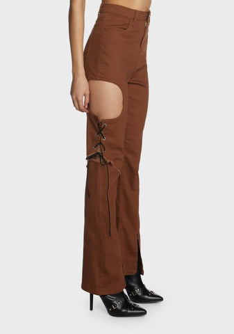 Asymmetric Tie Pants