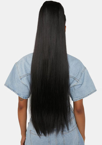 Raven Extra AF Straight Wrap Around Pony Hair Extension