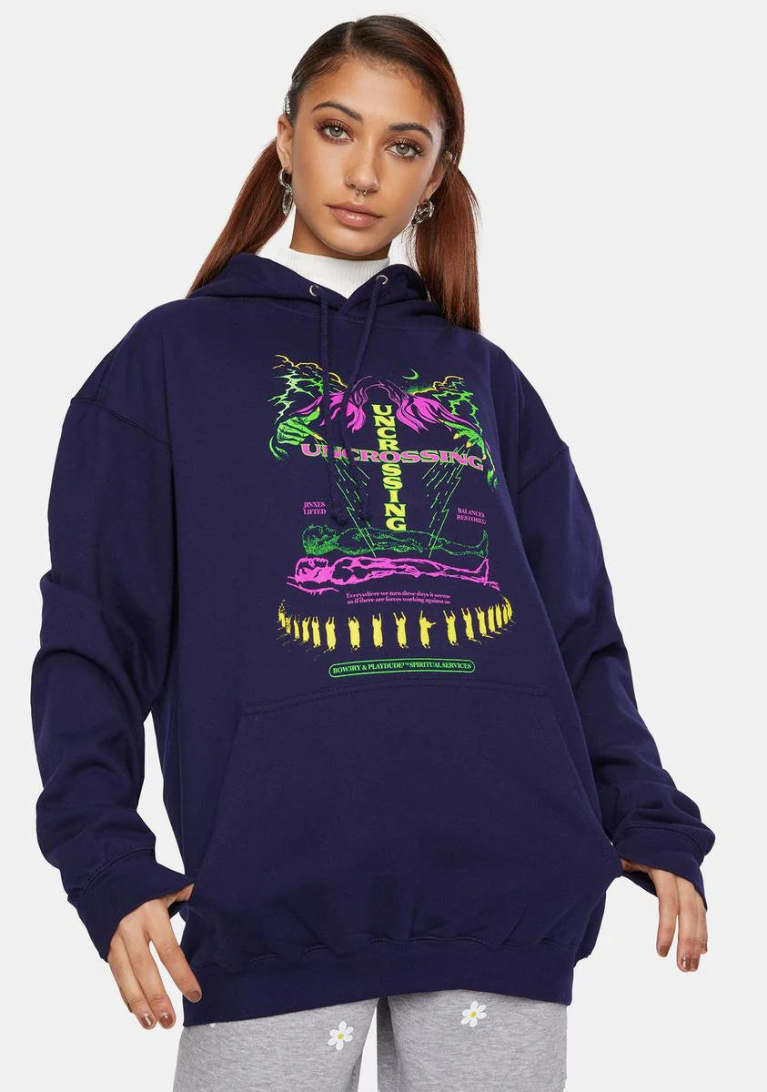 X Playdude Uncrossing Graphic Hoodie