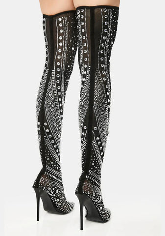 Roxy Thigh High Stiletto Boots