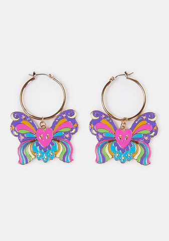 Trippy Wings Butterfly Earrings