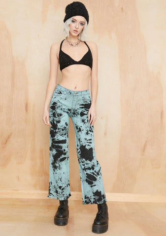 Ride Or Dye Wide Leg Jeans
