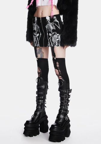 Into The Crypt Mini Skirt