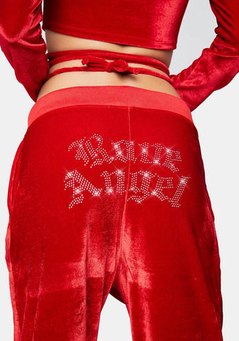 Red Rave Angel Joggers