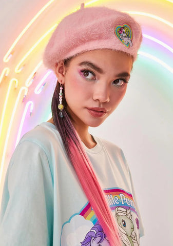 Rainbow Lover Fuzzy Beret