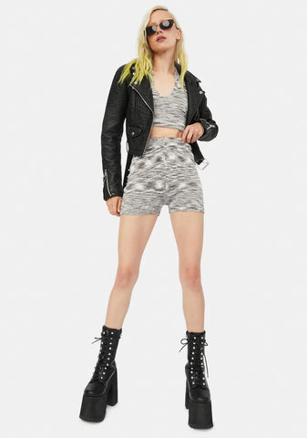 Smokey Sunrise Trip Knit Shorts