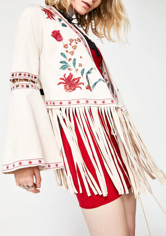 Desert Bloom Embroidered Jacket