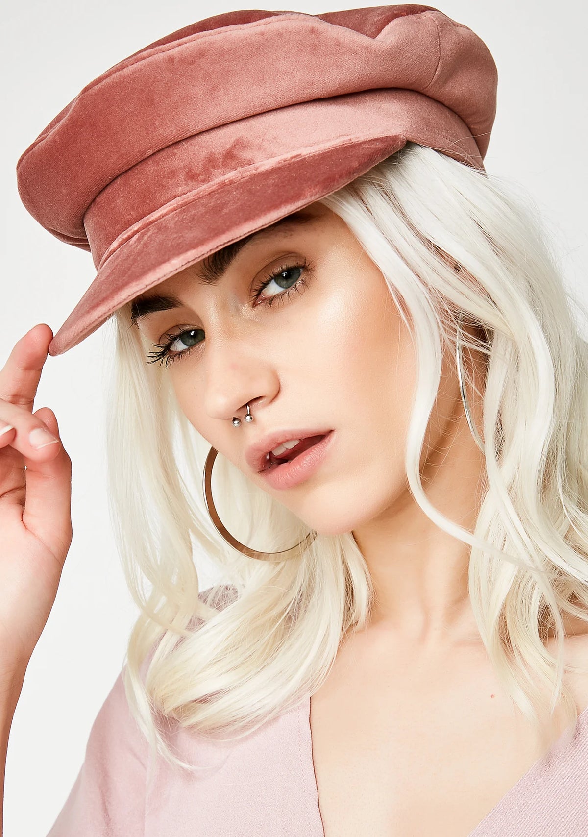 Lone Wolf Velvet Biker Hat