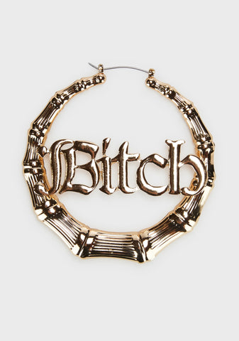 You Heard Me Hoop Earrings