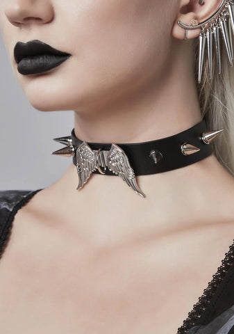 Fight Or Flight Spiked Choker