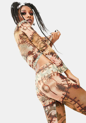 Under Your Skin Mesh Top