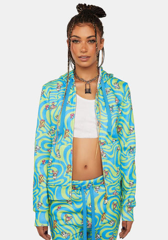 Groovy Zip-Up Hoodie