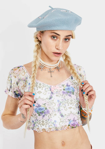 Sweet Serenade Ribbon Beret