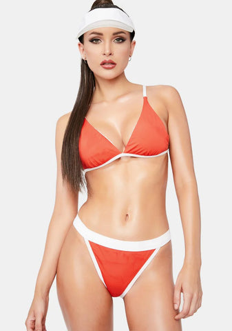 Red Ace Bikini Bottoms