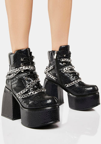Night Orbiting Aura Platform Boots