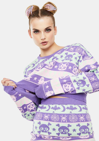 Eclipse Daze Cropped Sweater