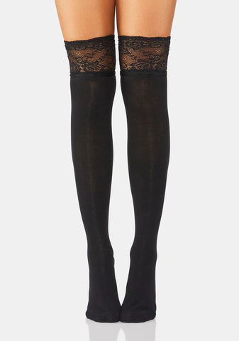 Licorice Naturally Lovely Knee High Socks