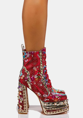 Richie Rich Platform Boots