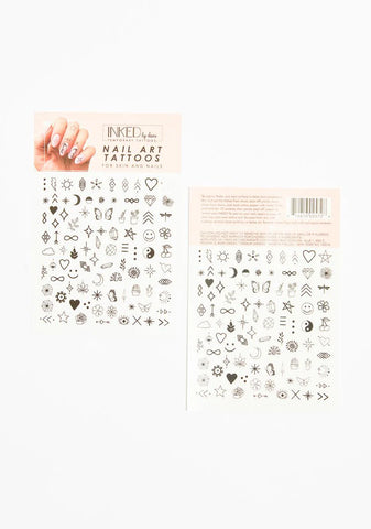 Nail Art Tattoos Sheet