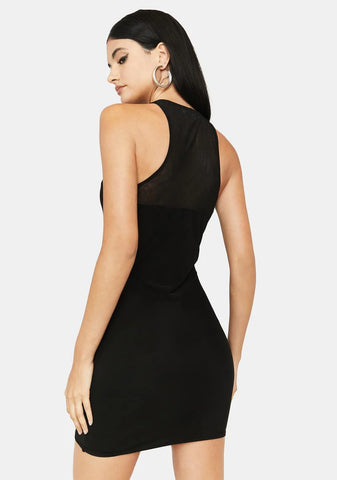 I Bodied That Mesh Mini Dress