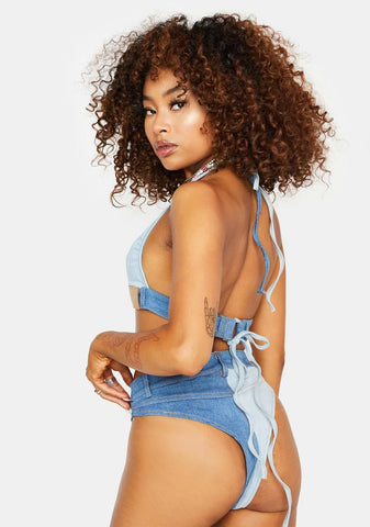 You're A Ten Denim Shorts Set