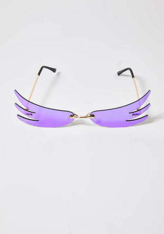 Lilac Above The Clouds Wing Sunglasses