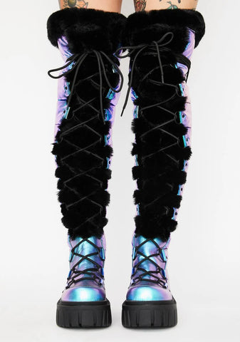 Space Bae Escapade Thigh High Boots