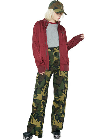 Satin Boyfriend Bomber Jacket