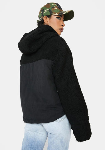 Night King Sized Shearling Hoodie