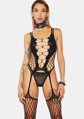 Happy Hour Fishnet Body Stocking