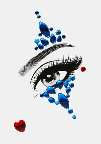 Blue Class Clown Face Gems