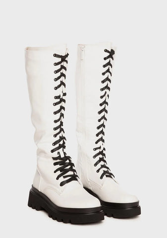 So Misunderstood Lace Up Boots