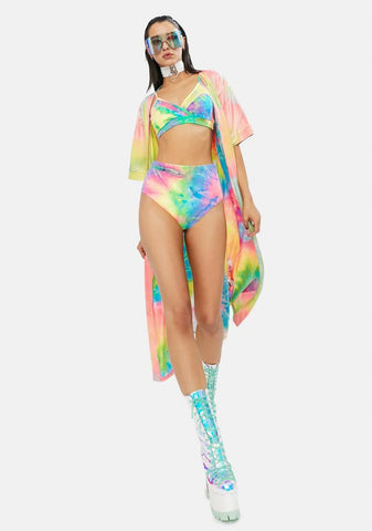 Under The Sun Mesh Inset Sports Bra