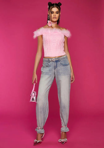 Turnout For What Jacquard Bustier