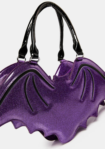 Purple Bat Handbag