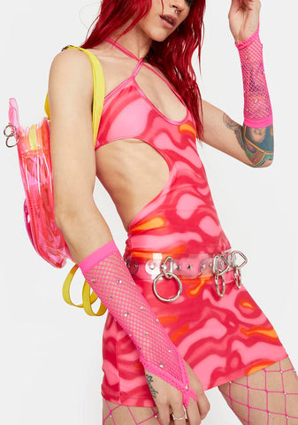 Pink Lava Sport Spice Tennis Dress