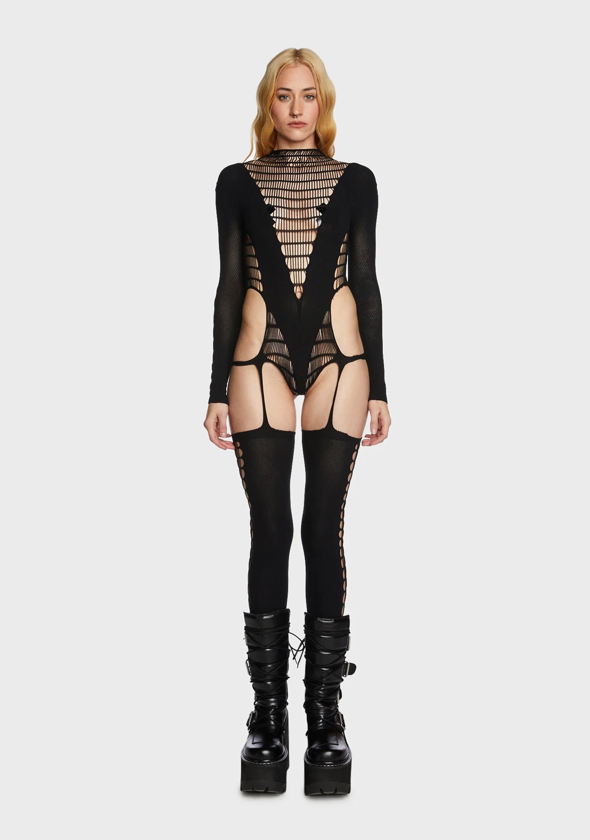 Feisty Attitude Cutout Bodystocking