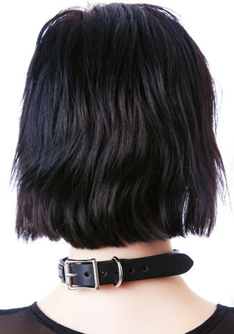 Strap Tease Leather Choker